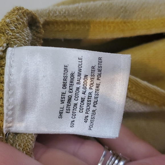 Anthropologie Akemi + Kin Bela Burnout Oversized Pullover Top Size XS/S Yellow - Picture 8 of 14